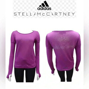 Adidas By Stella McCartney Long Sleeve Top  With Rhinestones Size Small